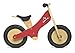 KinderfeetsClassic Chalkboard Wooden Balance Bike, Kids Training No Pedal Balance Bike, Red