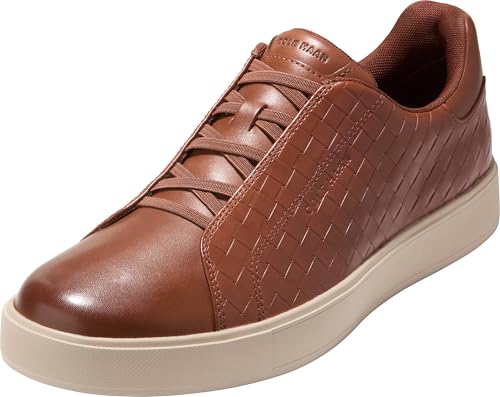 Cole Haan Men's Shoes - Grandpro Luxe Slip On Sneaker, Dark Sequoia Woven Embos…