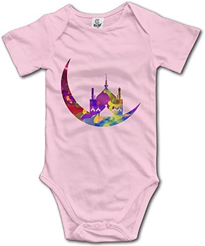 Lovely Baby Newborn Custom Colorful Moon Ramadan Kareem Bodysuit Baby Onesie