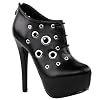 SHOW-STORY-Punk-Black-Ring-Gothic-Platform-Stiletto-Ankle-Bootie-BootsLF80855
