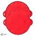 Set of Two (2) Silicone Splatter Screen for Bacon Grease and other Cooking Fats,Guard against Boiling or Frying Pan Splatter.