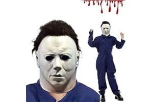 KUBERAS Halloween Killer Mask for Kids Boys Half Face Latex Mask Scary Creepy Horror Kills Mask Halloween Cosplay Costume Mask