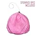 Pink Krinkle Collapsible Cat Tunnel with Peek Hole and Storage Bag by Weebo Pets (36
