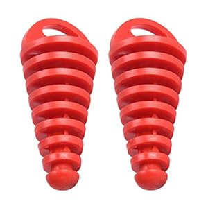 CLISPEED 2 stuks geluidsdempers uitlaat wasstop motorfiets uitlaat plug uitlaat geluiddemper plug uitlaat uitlaatpijp…