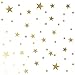 Mozamy Creative Star Wall Decals (189 Count) Gold Star Decals Nursery Decals Removable Peel and Stick Wall Decals, Vintage Gold