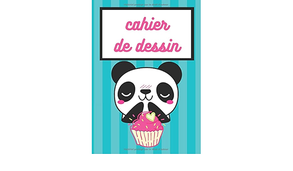 Cahier De Dessin Carnet De Dessin Pour Enfant Theme Panda Kawaii Cadeau Pour Anniversaire Noel Enfant Fond Bleu Canard Format 21x29 7 Cm 100 Pages Mini Panda Kawaii Collection