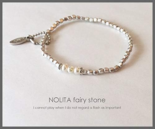Amazon Nolita ノリータ プチ淡水パールとメタルパーツブレスレット シルバー 14 ブレスレット 通販