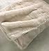 Luxury Faux Fur Oversized Throw Blanket with Plush Velvet Reverse, Fox Lynx or Gray Mink (Cream X-Long)
