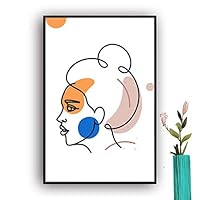 Framed Canvas Wall Art Picasso Poster Print of Woman Canvas Prints Home Artwork Decoration for Living Room,Bedroom - 16x24 inches
