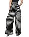 Palazzo Pants for Women Pants - Woman High Waist Pants Long Trousers White Stripes