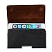 iPhone 8 Belt Case, iPhone 6 6S iPhone 7 Case with Belt Clip, Keklle Premium Real Leather Holster Belt Pouch with Dual Loops for iPhone 6/6S/7/8 4.7 Inch Cell Phone Carrying Holder - Black/Horizontal