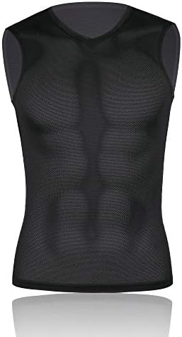 Morethan サイクル アンダーシャツ インナー ノースリーブ メンズ Vネック Hvp 013 V