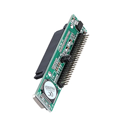 QNINE Laptop SATA to IDE Adapter, 2.5 Inch Serial ATA HDD Hard Disk Drive or SSD to 44 Pin Male PATA Port Converter, Vertical Type