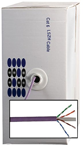 Pro Power CAT6LOWS mZH - Cable de red LSZH (cat. 6, 305 m), color morado