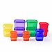 Efficient Nutrition Portion Control Containers DELUXE Kit (14-Piece) with COMPLETE GUIDE + 21 DAY PLANNER + RECIPE eBOOK BPA FREE Color Coded Meal Prep System for Diet and Weight Loss