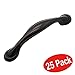 VESLA HOME 25-Pack Oil Rubbed Bronze Rounded Foot Kitchen Cabinet Hardware Dresser Drawer Handles Cabinet Handle Pulls, 4.13