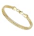 LOYALLOOK Stainless Steel Mesh Chain Bracelets for Women Gold Tone 7