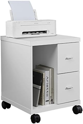EURWAY Harley Mobile Storage Cabinet | White