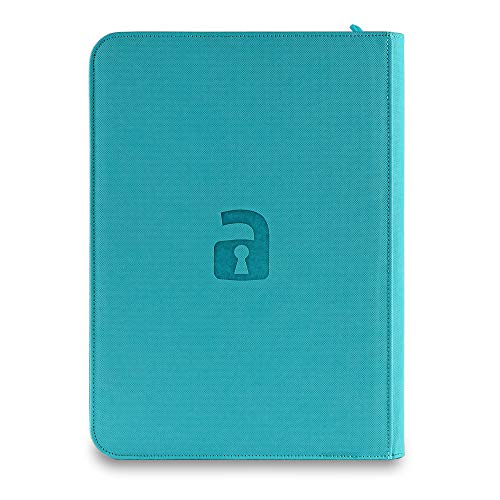 Vault X Premium eXo-Tec Binder - 9 Pocket Trading Card Album Folder - 360 Side Loading Pocket Binder for TCG (Teal) - Thumbnail 2