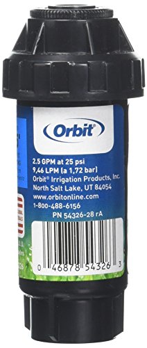 Orbit 54326 2" 300 Series Spring-Loaded Pop-Up Sprinkler with Full Pattern Spray Nozzle