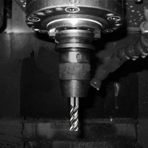 Atoplee 6pcs HSS CNC 4 Flutes End Mill Cutter Milling Machine Cutter Drill Bit 1/8" 5/16" 3/16" 5/8" 1/4" 1/2"