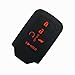 Coolbestda Silicone Key Fob Cover Case Skin Jacket for 2019 2018 2017 2016 2015 Honda Accord Civic CR-V CRV Pilot EX-L Touring Premium 5 Buttons Smart Key Black