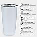 MASVIS 20oz Tumbler Double Wall Vacuum Insulated Coffee Mug Stainless Steel Coffee Cup with Lid, Travel Mug Works Great for Ice Drink, Hot Beverage (1 pack, Navy)