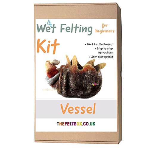 The Felt Box Wet Felting Kit Vessel. Advanced - Wet Felting For Advanced Felters.