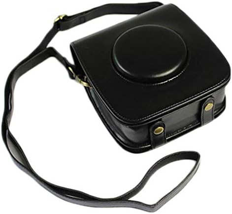 PU Leather Carrying Camera Case for Fujifilm instax Square SQ-20 with Adjustable Shoulder Strap Black