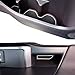 Custom Fit Cup, Door Center Console Liner Accessories for Toyota Tacoma 2019 2018 2017 2016 19PC Set (Double Cab, White Trim)