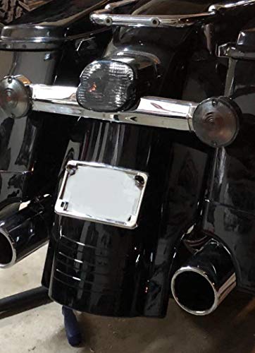 AQIMY Motorcycle 7" Rear Fender Extension Stretched Filler for Harley Touring Street Road Glide 1996-2008 2007 2006 2005