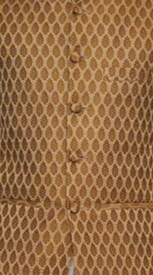 inyour men's silk copper gold waiscoat,multi dupin kurta,multi dupin pajama set_inyour-tr3093wcp