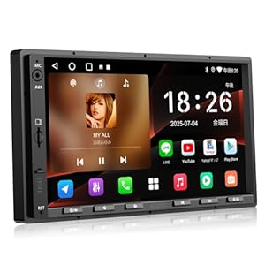 ATOTOZONE A5L 7インチディスプレイオーディオ2DIN Androidカーナビ ワイヤレス CarPlay& ワイヤレス Android Auto