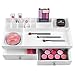 InterDesign 2 Drawer Cosmetic Organizer for Vanity Cabinet to Hold Makeup, Beauty Products - White