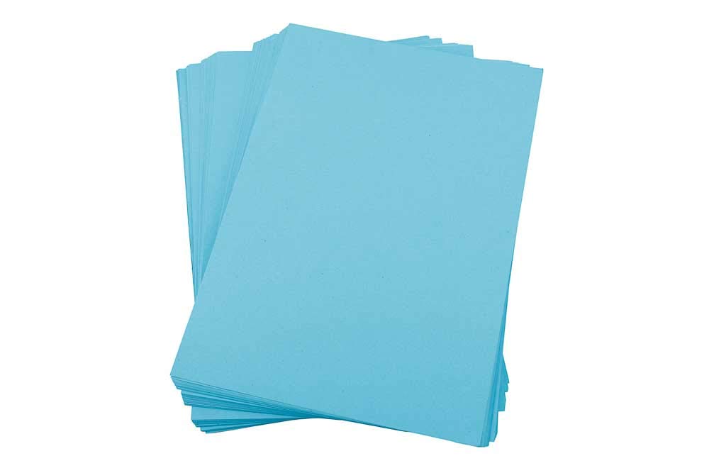 House of Card & Paper A4 220 GSM Coloured Card - Blue (Pack of 100 Sheets)
