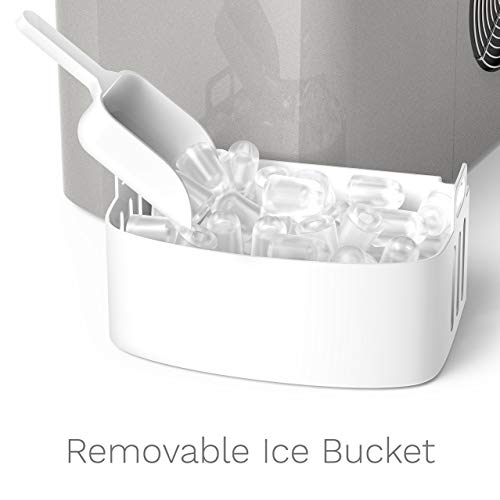 hOmeLabs Portable Ice Maker Machine for Counter Top Makes 26 lbs of