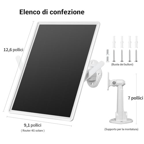 Router Solar 4G para Exteriores con ranura para tarjeta SIM, banda única, cámara WiFi Surport 8 de 2.4 GHz, solar panel de 15 W, batería integrde de 20000 mAh, IP65 waterproof, solution WiFi al aire