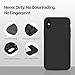 iPhone X Case, Liquid Silicone Gel Rubber Matte Anti Scratch Minimalist Thin Ultra Slim Case Fit with Soft Microfiber Lining Shock Absorbing Comfort 3D Full Protective Cover for iPhone X 10 (Black)