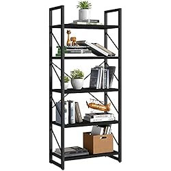 YITAHOME 5 Tiers Bookshelf, Artsy Modern