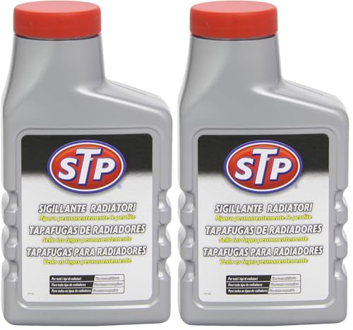 STP Kühlerdichtmittelbehandlung für Benzin- und Dieselfahrzeuge Dichtet Lecks dauerhaft ab. 300ml (Packung mit 2)