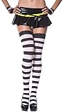 Wide Stripes Thigh High Stockings