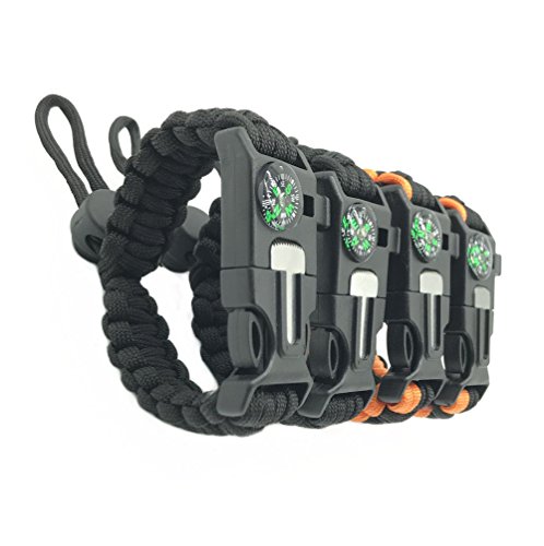 Adjustable-Survival-Bracelets-pack-of-4-Paracord-Compass-Fire-Starter-Loud-Whistle-Emergency-Knife-Hiking-Camping-Fishing-Hunting-Gear-2-colors