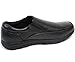 Alpine Swiss Arbete Mens Leather Slip-On Work Shoes Slip Resistant Black 8 M US