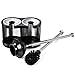 ToiletTree Products Modern Deluxe Freestanding Toilet Brush and Plunger Combo (Stainless Steel, Brush and Plunger Combo Set 4.5” x 9.75” x 18.5