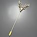 Q&Q Fashion Polish Gold Men Hunting Buck Deer Stag Lapel Stick Stock Pin Tie Hat Scarf Brooch Badge,3.1