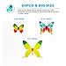 CYWLIFE Wall Decals Stickers Art 3D Butterfly 60PCS 5 Colors, “No Fall Off” Vinyl Wallpaper Home Decor for Kids Living Room Bedroom Kitchen, Removable Crafts Wall Decoration
