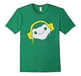 Mens Overwatch Lucio Headphones Spray Tee Shirt Large Kelly Green