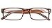 Eyekepper Spring Hinge Striped Reading Glasses (3 Pairs) Men Includes Sunshine Readers +1.00