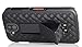 Nakedcellphone Case with Clip Compatible with Kyocera Duraforce Pro Phone, [Black Tread] Slim Ribbed Kickstand Cover and [Rotating/Ratchet] Belt Hip Holster Combo fits E6810, E6820, E6830, E6833