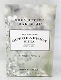 Out Of Africa Unscented Shea Butter Bar Soap, 4-Ounce Boxes (Pack of 4)